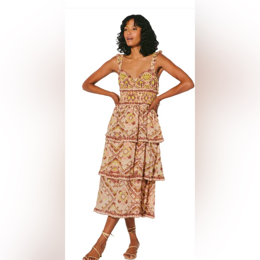 Cleobella NWT dress (neutral / rust)